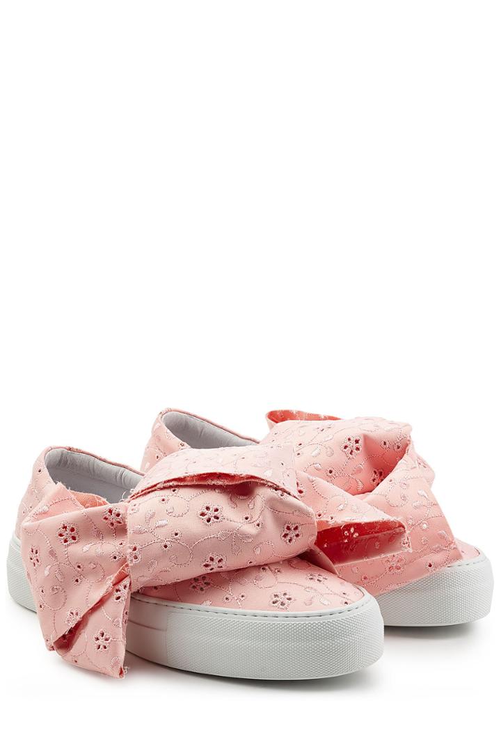 Joshua Sanders Joshua Sanders Platform Slip On Sneakers With Embroidered Fabric