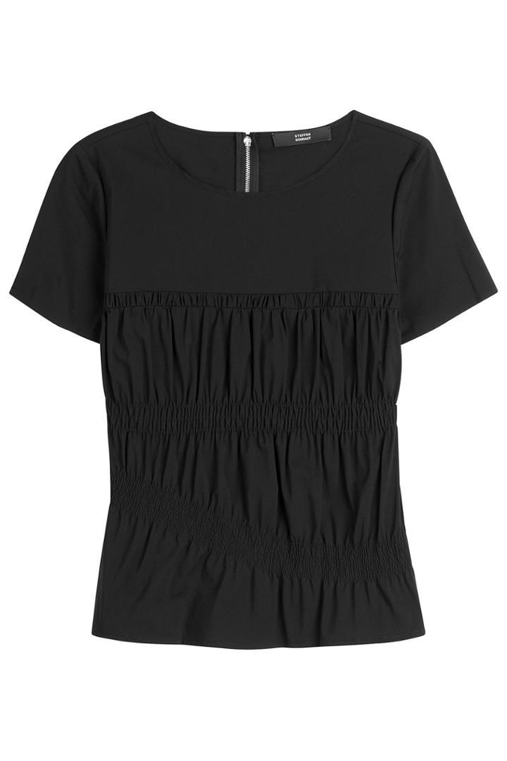 Steffen Schraut Steffen Schraut Top With Ruched Detail - Black