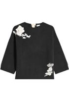 R.e.d Valentino R.e.d Valentino Embroidered Virgin Wool Pullover