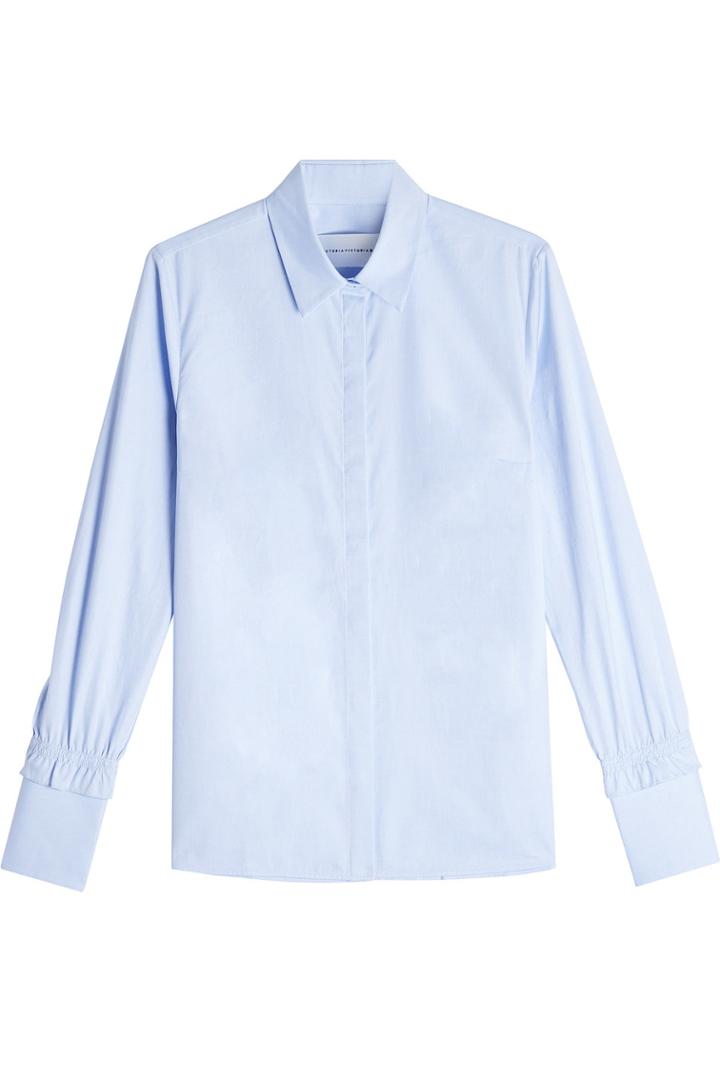 Victoria, Victoria Beckham Victoria, Victoria Beckham Cotton Shirt - Blue