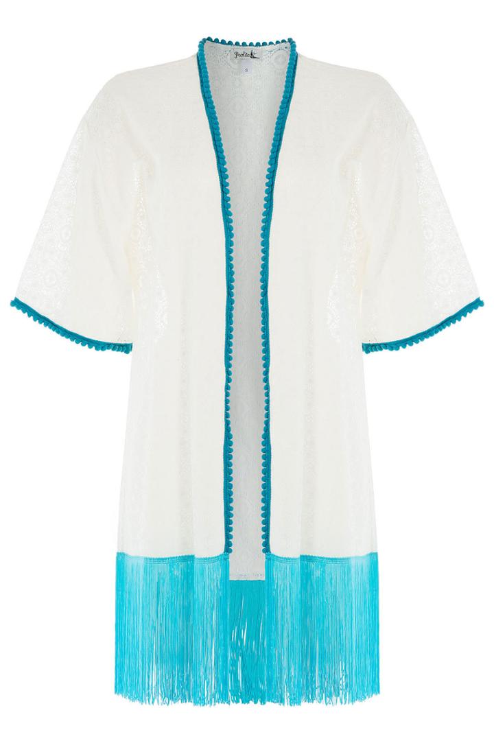 Paolita Paolita Fringed Lace Tunic - None