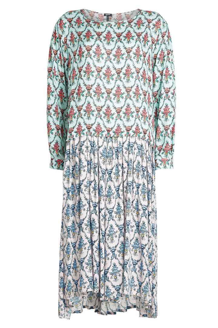 Jil Sander Navy Jil Sander Navy Printed Crepe Dress