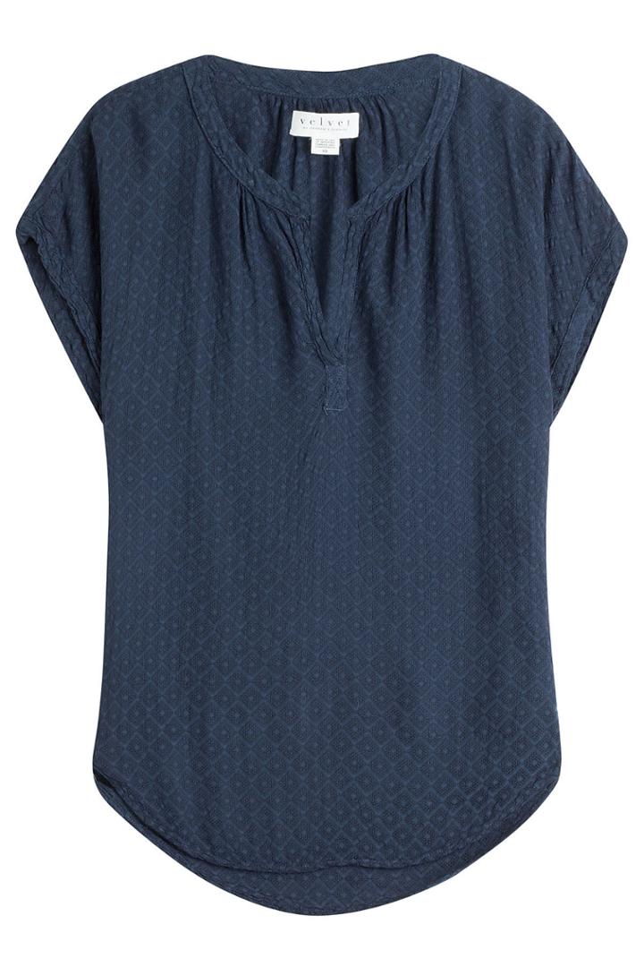 Velvet Velvet Embroidered Top