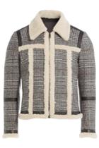 Neil Barrett Neil Barrett Wool Jacket With Shearling And Leather - Multicolored