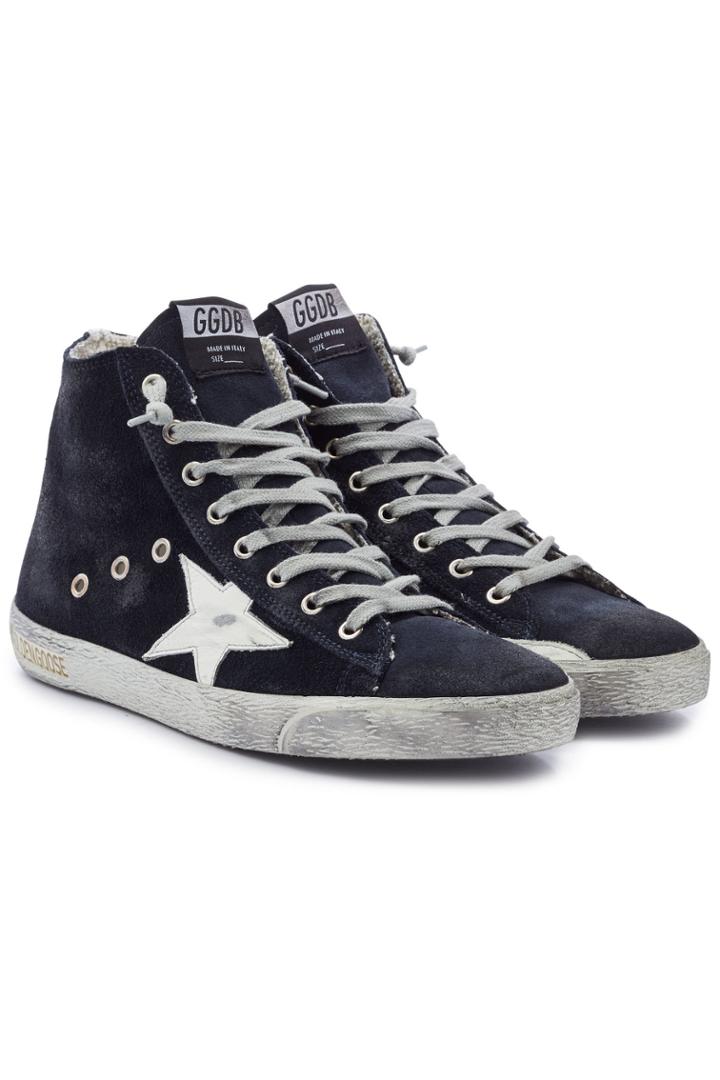 Golden Goose Deluxe Brand Golden Goose Deluxe Brand Francy Suede High-top Sneakers