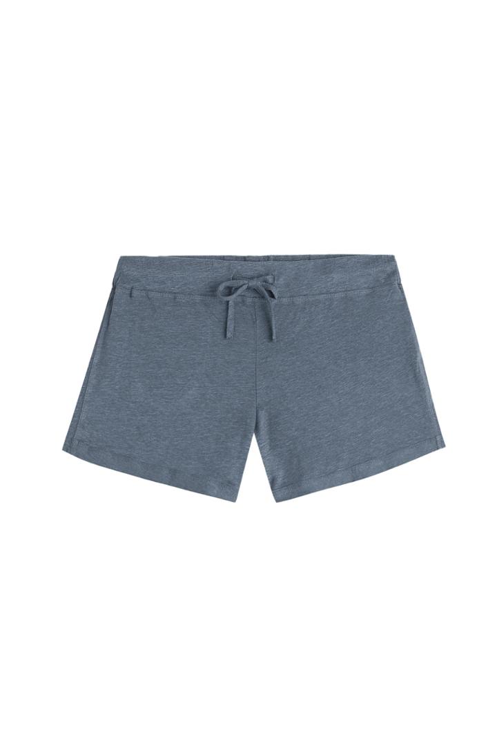 Majestic Majestic Linen Jersey Shorts - Blue