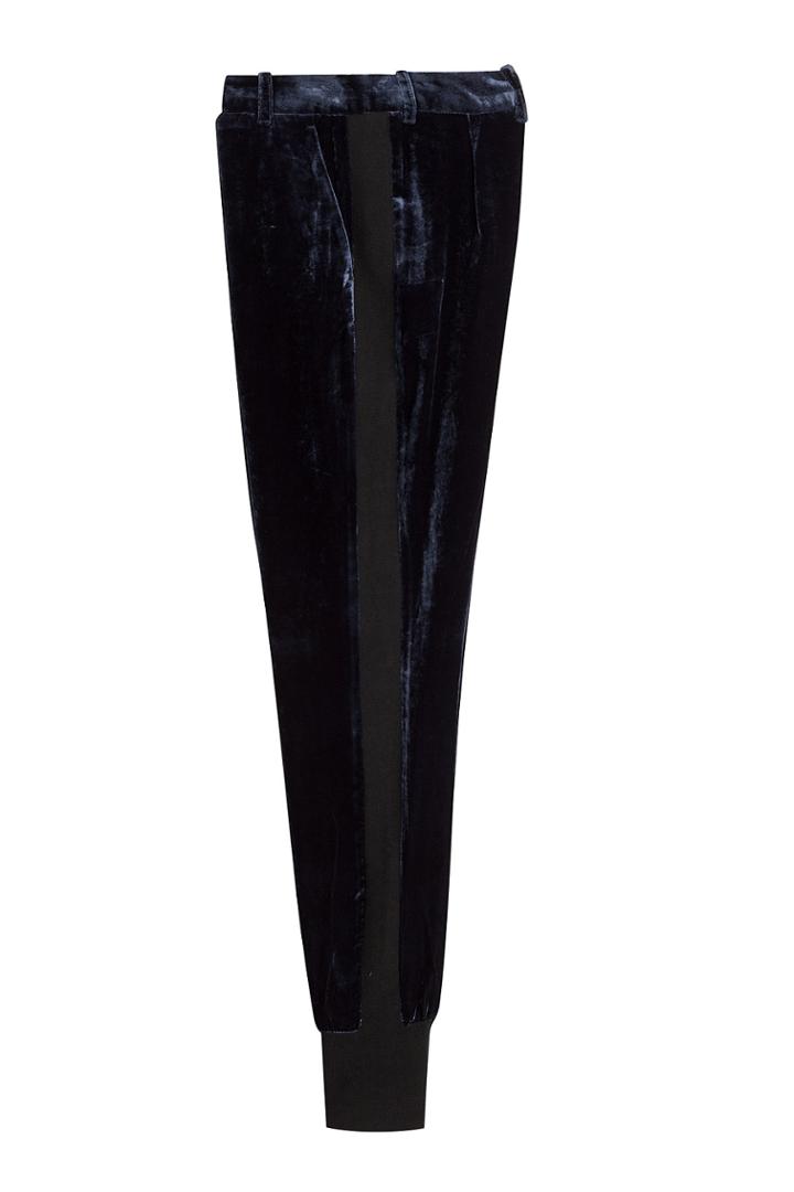 3.1 Phillip Lim 3.1 Phillip Lim Crushed Velvet Jogging Pants - Blue