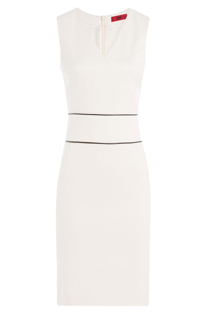Hugo Hugo Tailored Dress With Cotton