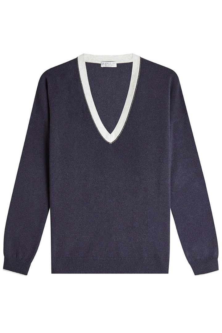 Brunello Cucinelli Brunello Cucinelli Embellished Pullover With Virgin Wool, Cashmere And Silk