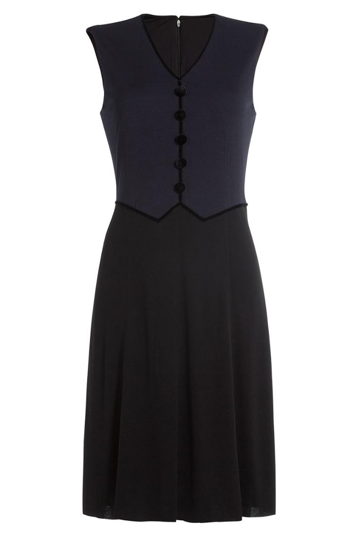 Marc Jacobs Marc Jacobs Dress With Velvet - Black