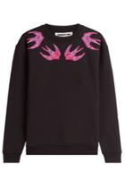 Mcq Alexander Mcqueen Mcq Alexander Mcqueen Cotton Sweatshirt With Beaded Sparrow Embellishment - Black