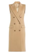 Michael Kors Collection Michael Kors Collection Virgin Wool Vest With Cashmere - Camel