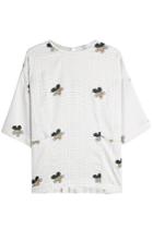 Victoria Beckham Victoria Beckham Printed Top With Pleats