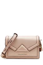 Karl Lagerfeld Karl Lagerfeld K Klassik Super Mini Leather Shoulder Bag - Pink