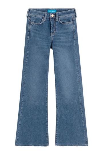M I H M I H Flared Jeans With Frayed Ankles - None