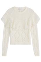 Philosophy Di Lorenzo Serafini Philosophy Di Lorenzo Serafini Ruffled Pullover With Mohair - Beige