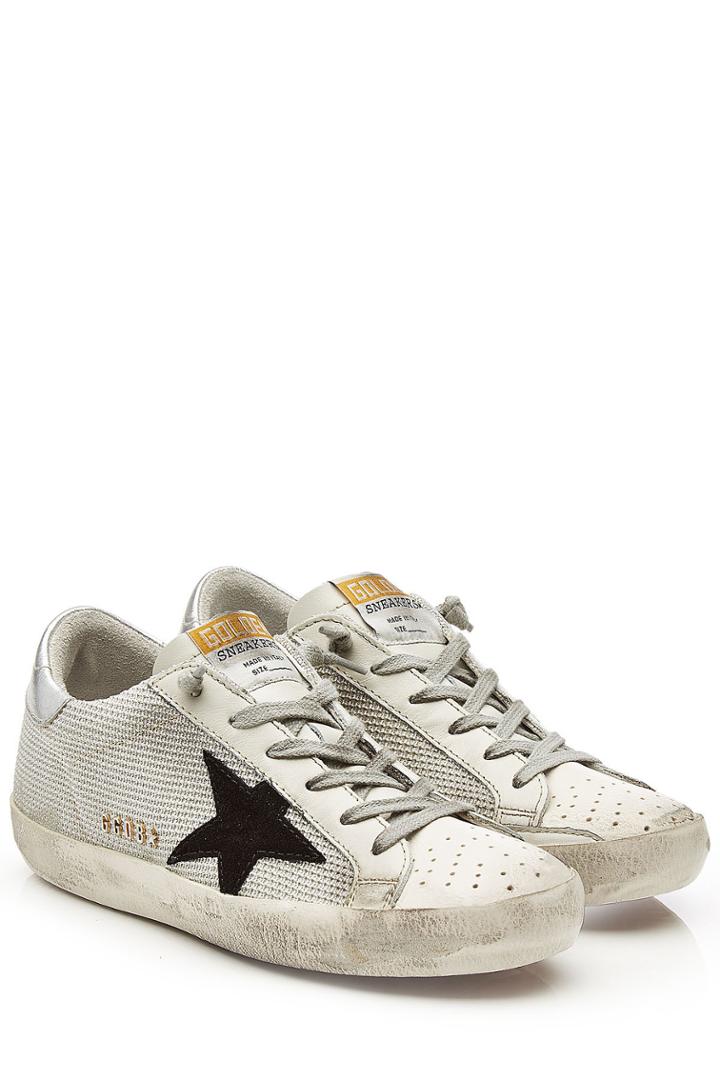 Golden Goose Golden Goose Super Star Sneakers With Leather And Mesh