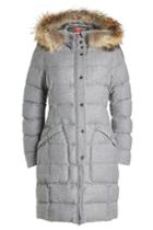 Parajumpers Parajumpers Virgin Wool Coat With Down Filling And Fur-trimmed Hood