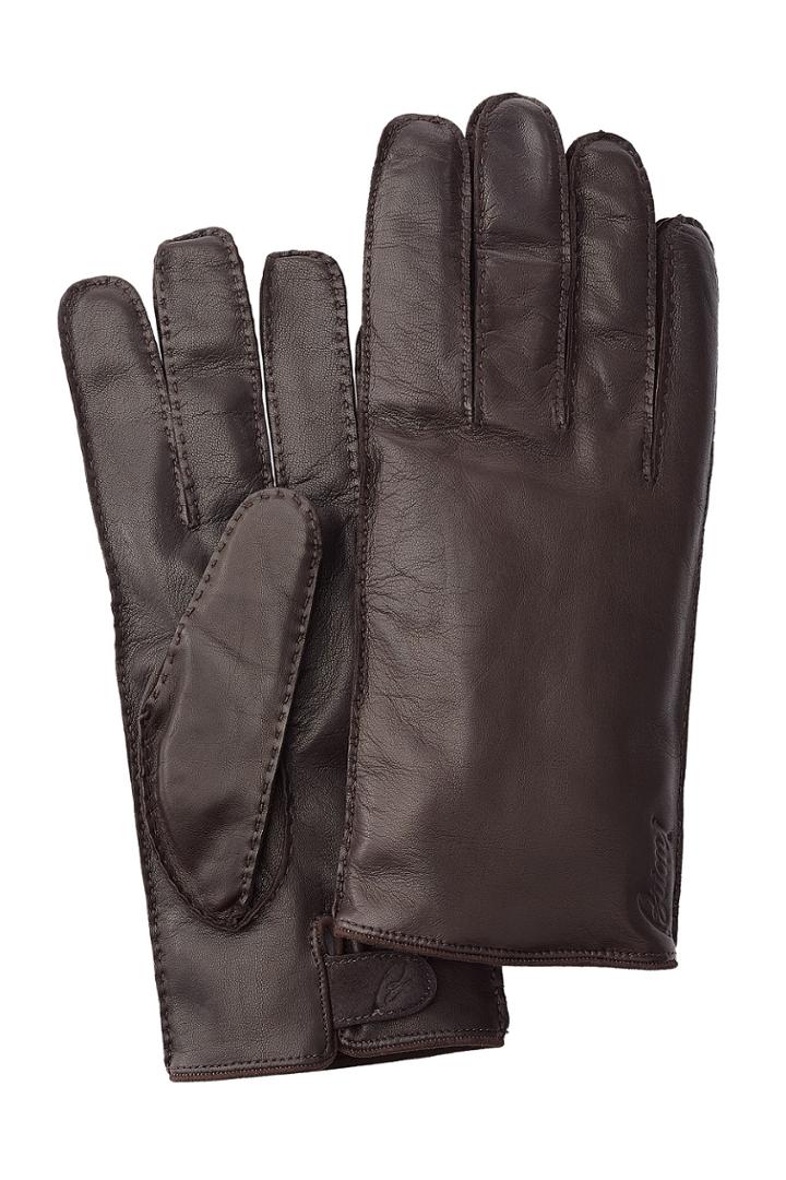 Brioni Brioni Leather Gloves - Brown