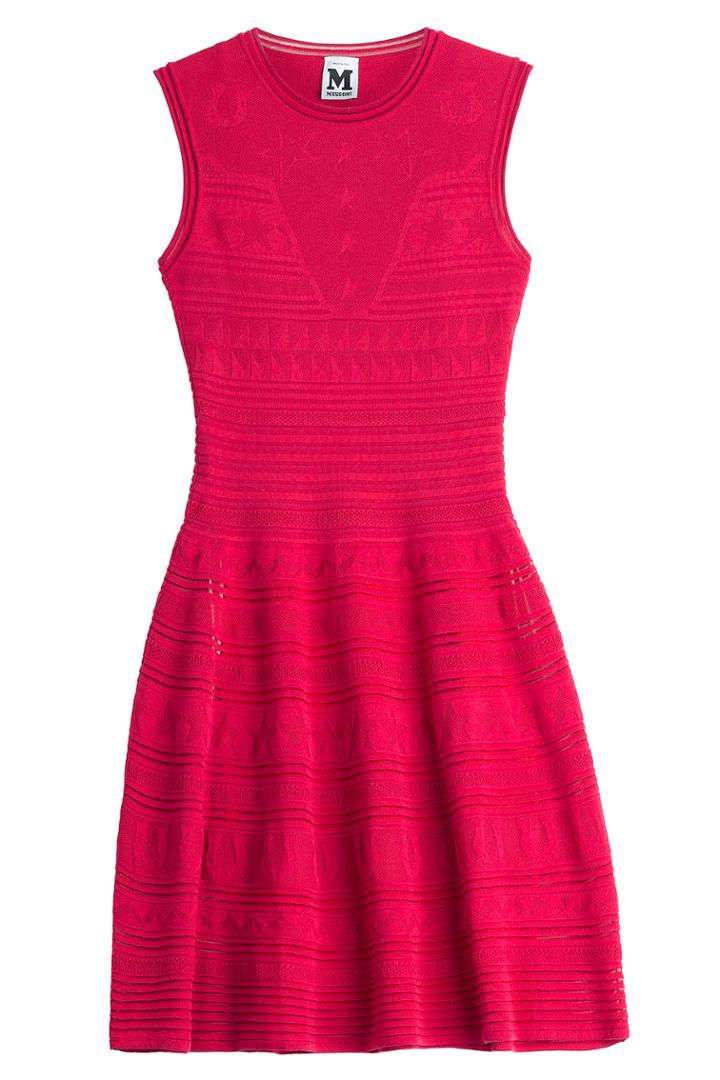 M Missoni M Missoni Stretch Knit Dress - Red