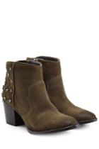 Zadig & Voltaire Zadig & Voltaire Embellished Suede Ankle Boots
