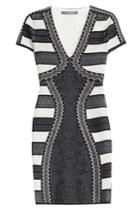 Alexander Mcqueen Alexander Mcqueen Mini Dress With Silk