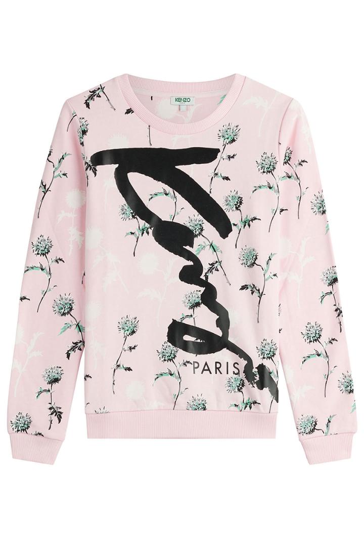 Kenzo Kenzo Printed Cotton Sweatshirt - Magenta