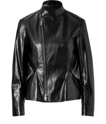 Jil Sander Black Leather Jacket