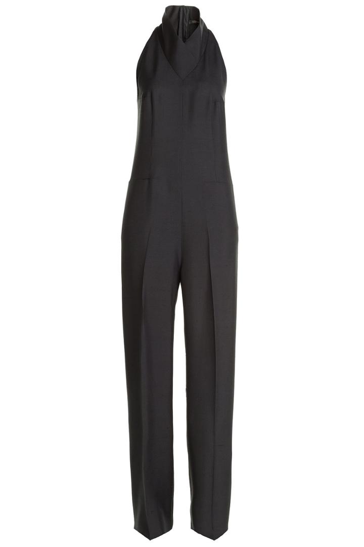 Agnona Agnona High Neck Silk Jumpsuit