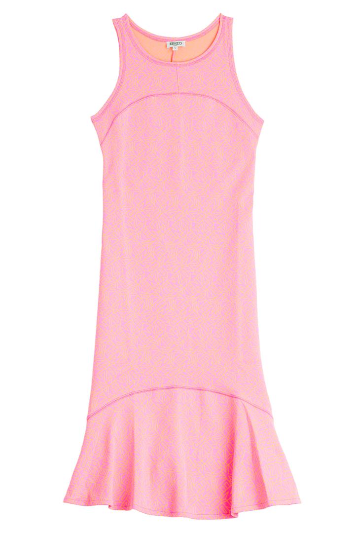 Kenzo Kenzo Flying Logo Intarsia Dress - Pink