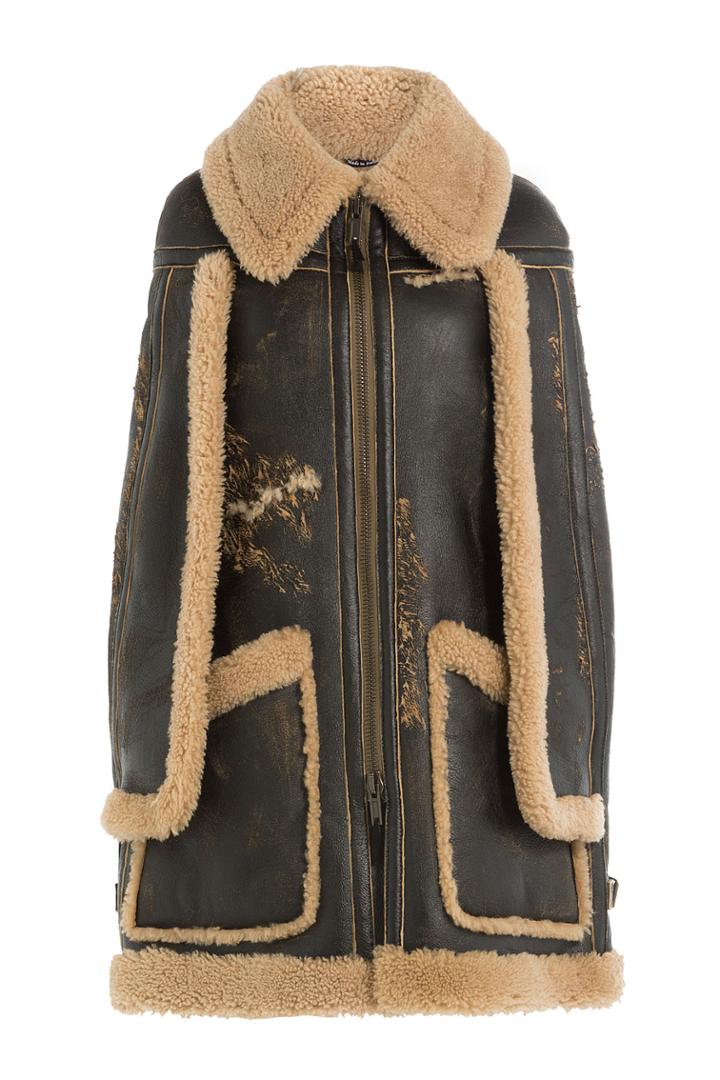 Maison Margiela Maison Margiela Shearling Cape - Brown