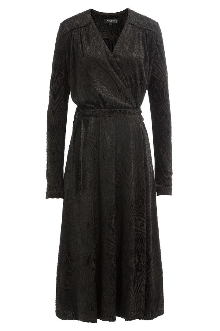 Etro Etro Flocked Dress With Wool