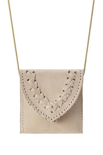 Hacienda Montaecristo Hacienda Montaecristo Marieta Gold Plated Necklace With Leather Pouch