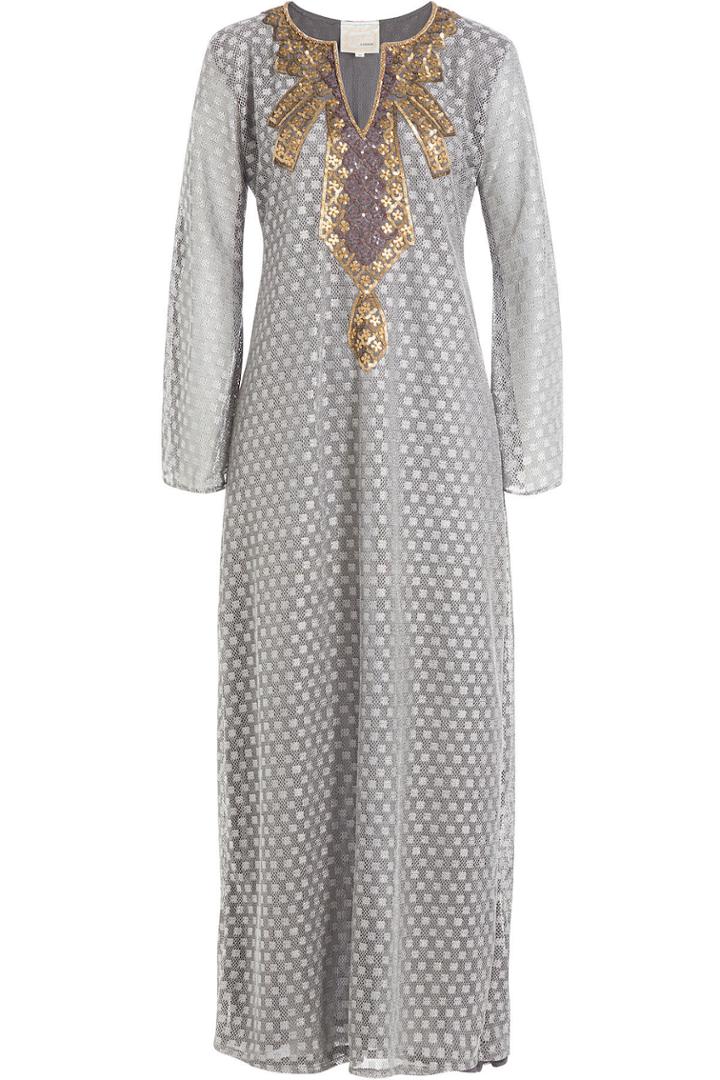 Gooshwa Gooshwa Embellished Dress - Grey