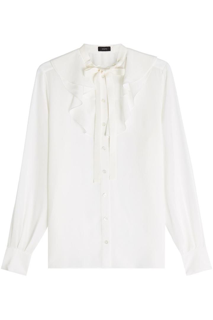 Joseph Joseph Silk Blouse With Ruffled Bib