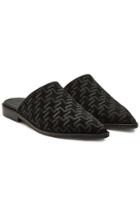 Haider Ackermann Haider Ackermann Embroidered Suede Mules