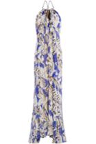 Roberto Cavalli Roberto Cavalli Embellished Silk Maxi Dress - Multicolor