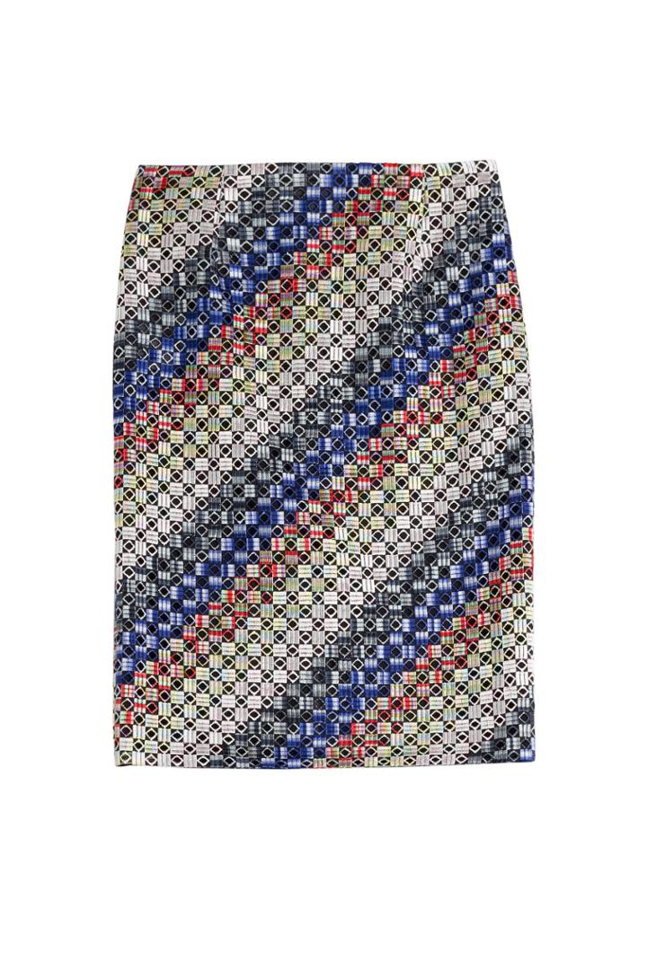 Marco De Vincenzo Marco De Vincenzo Macramé Pencil Skirt - Multicolored