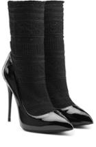 Alexander Mcqueen Patent Leather Pumps With Sock