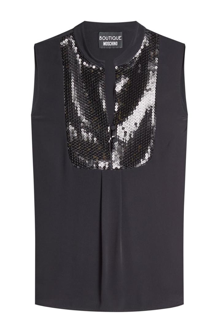 Boutique Moschino Boutique Moschino Sleeveless Shell With Sequins