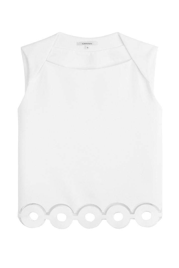 Carven Carven Sleeveless Top With Cut-out Detail