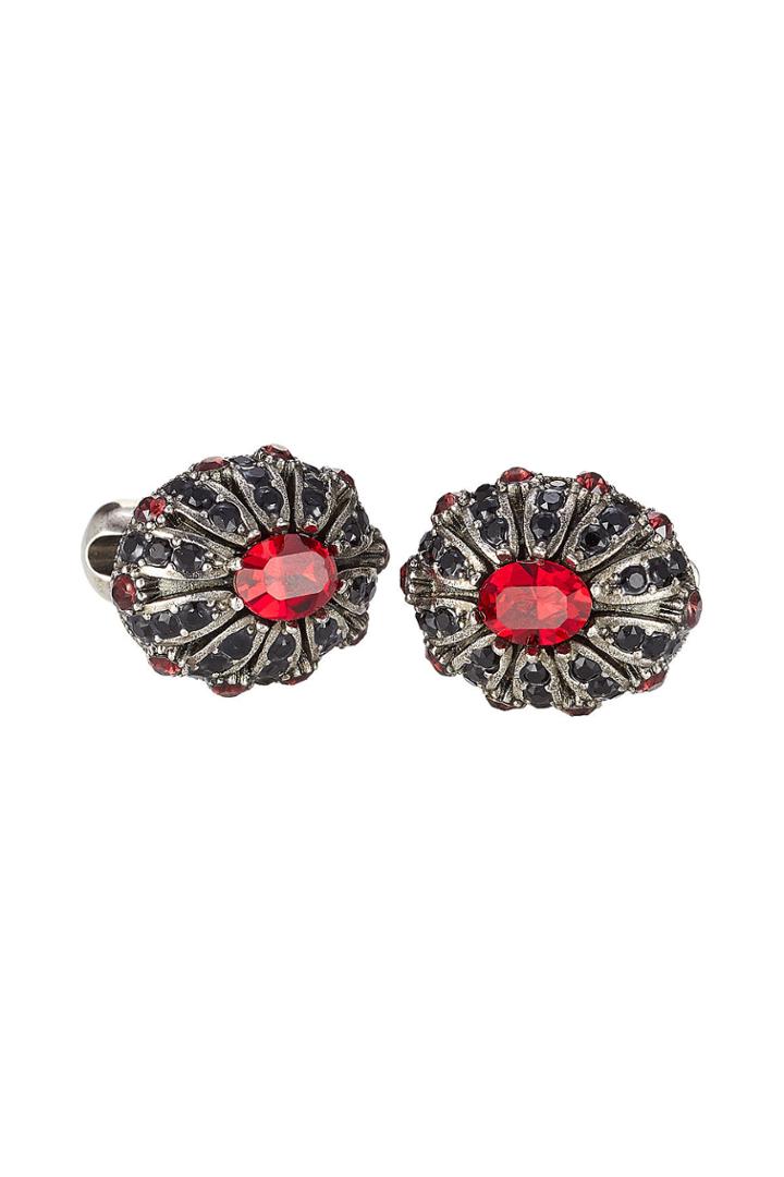 Alexander Mcqueen Alexander Mcqueen Embellished Cufflinks With Swarovski Crystals