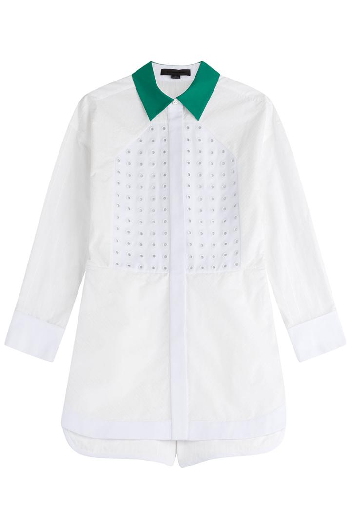 Alexander Wang Alexander Wang Perforated Cotton Jumpsuit - White