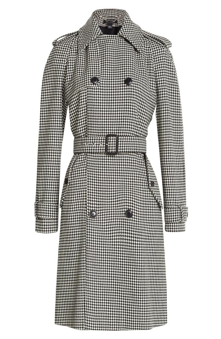 Ralph Lauren Black Label Printed Wool Trench Coat