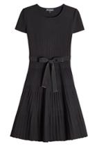 Salvatore Ferragamo Salvatore Ferragamo Virgin Wool Dress With Bow - Black