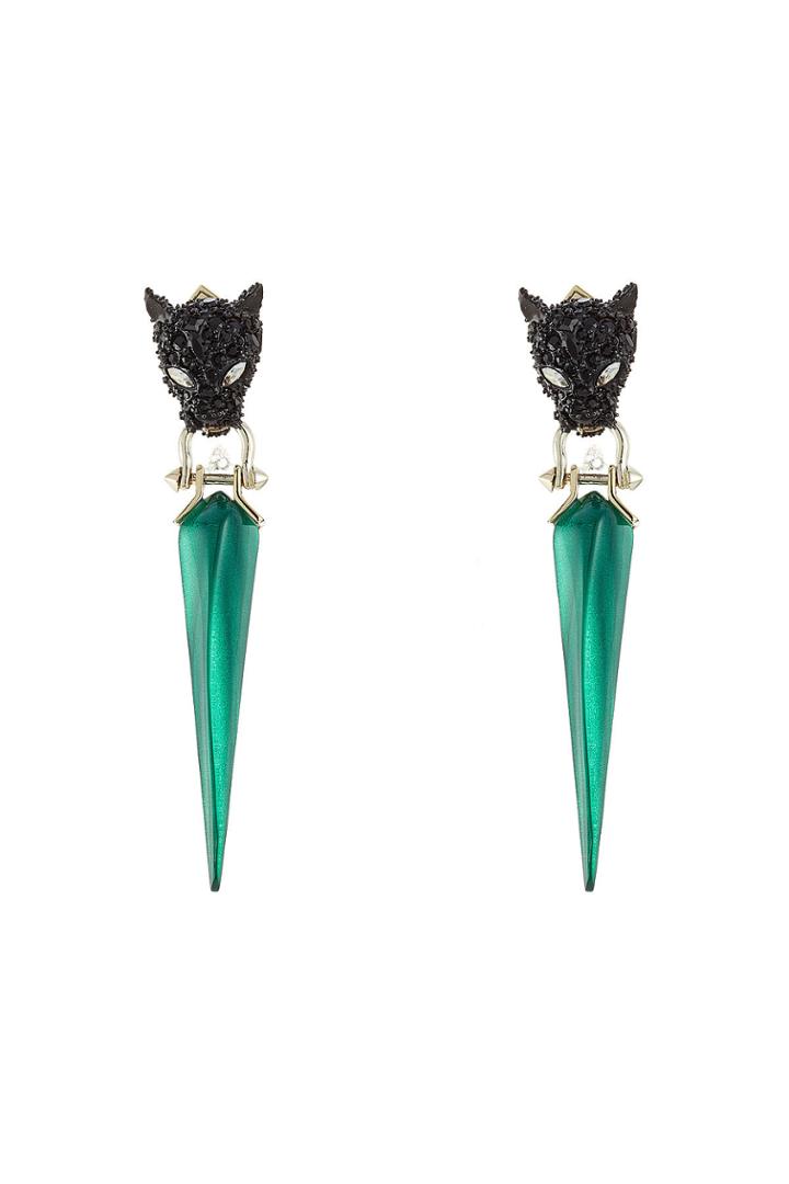Alexis Bittar Alexis Bittar Crystal Panther Drop Earrings