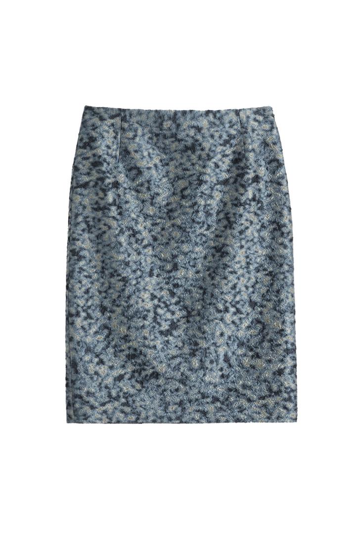 Bouchra Jarrar Bouchra Jarrar Cloqué Pencil Skirt - Teal