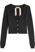 N 21 N&deg;21 Cardigan With Angora, Wool And Embellished Buttons
