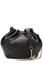 Diane Von Furstenberg Diane Von Furstenberg Leather Bucket Bag - Black