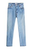 Re/done Re/done High Rise Ankle Crop Straight Leg Jeans